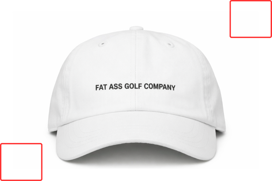 Fat ass golf company/Backward Rotund Dad Style Hats